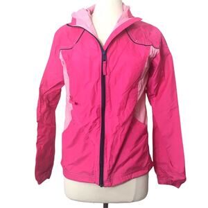 Columbia Pink Wind Rain Proof Hooded Jacket 18-20